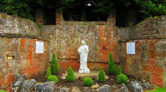 Honouring Our Lady of Lourdes at Carfin