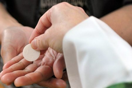 Receiving Holy Communion at Mass