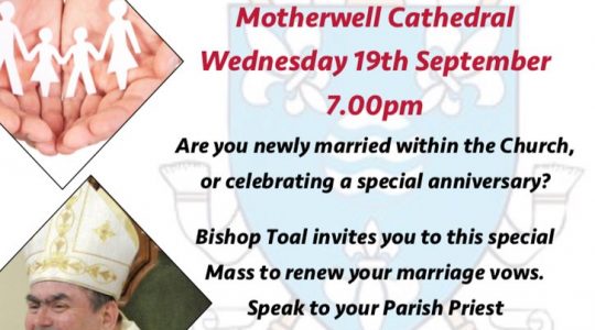 Mass to celebrate Marriage & Family LIfe