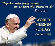 World Mission Sunday 21st October 2018