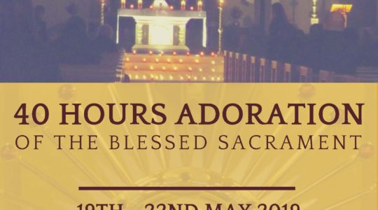 Church Tradition of 40 Hours Adoration